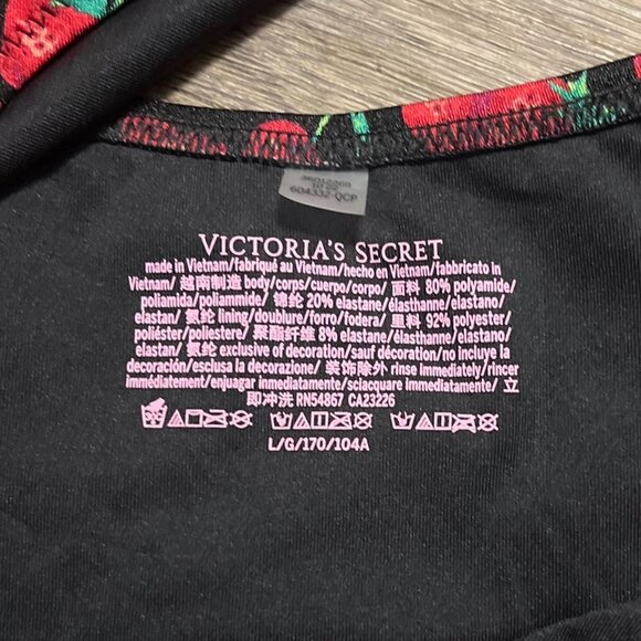 NEW Victoria's Secret Shine Strap Plunge One Piece Swimsuit Red Size Large NWT - Picture 7 of 8